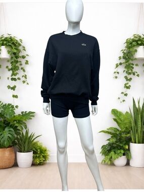 Alo Yoga Accolade Crew Sweatshirt in Black [AA191]